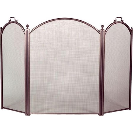 Dagan 3 Fold Arched Screen, Bronze S513